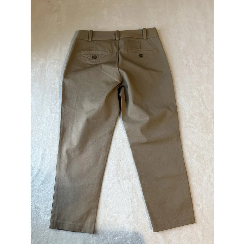 Dockers Khaki Chino Crop Capri Pants - Women's Size 4P Preppy Business Office‎